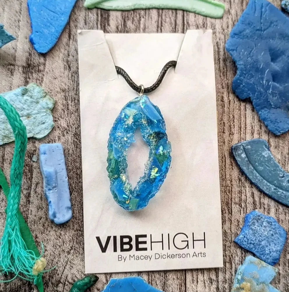 Recycled Ocean Plastic- Geode Crystal