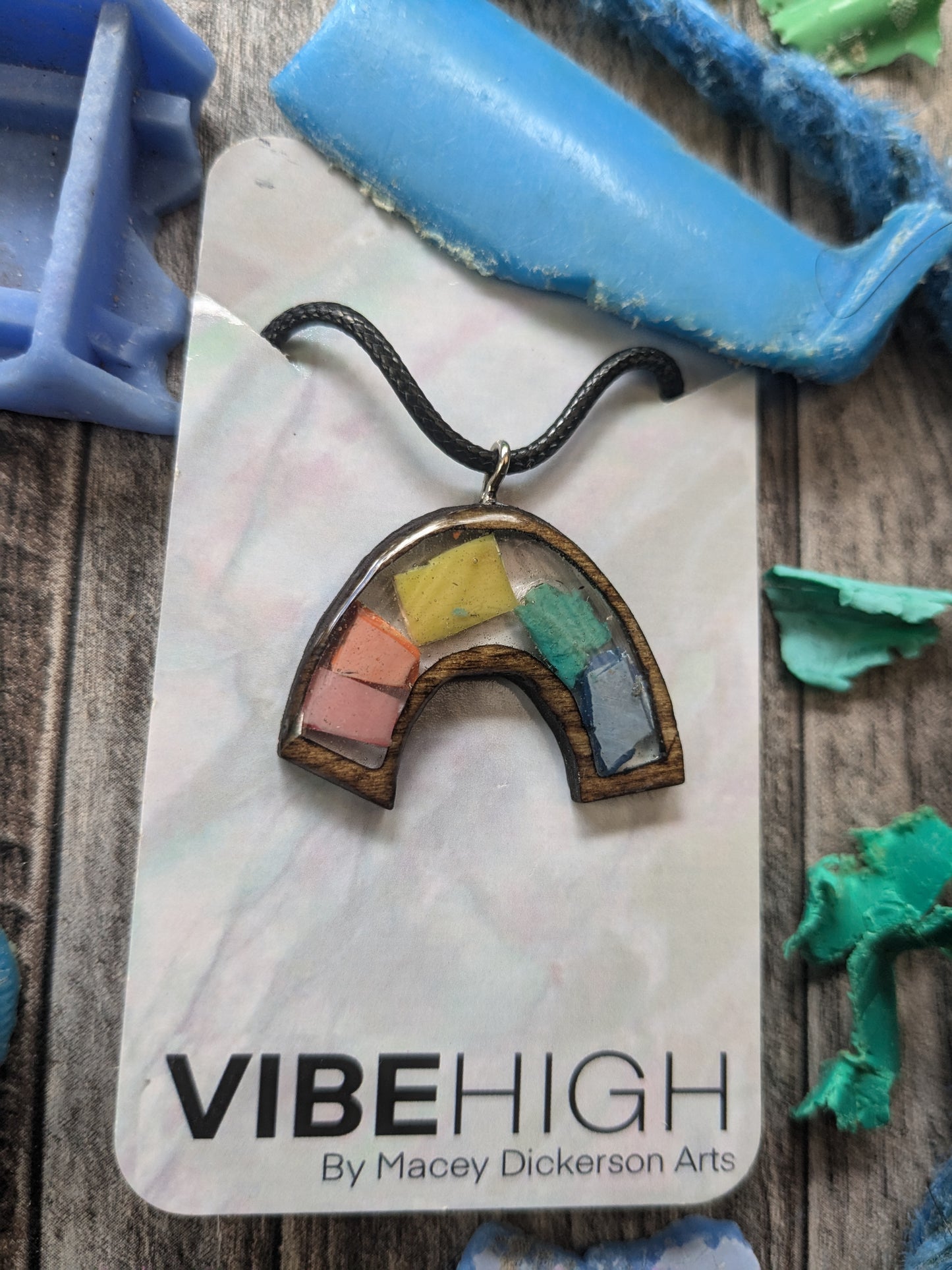 Ocean plastic Rainbow Necklace