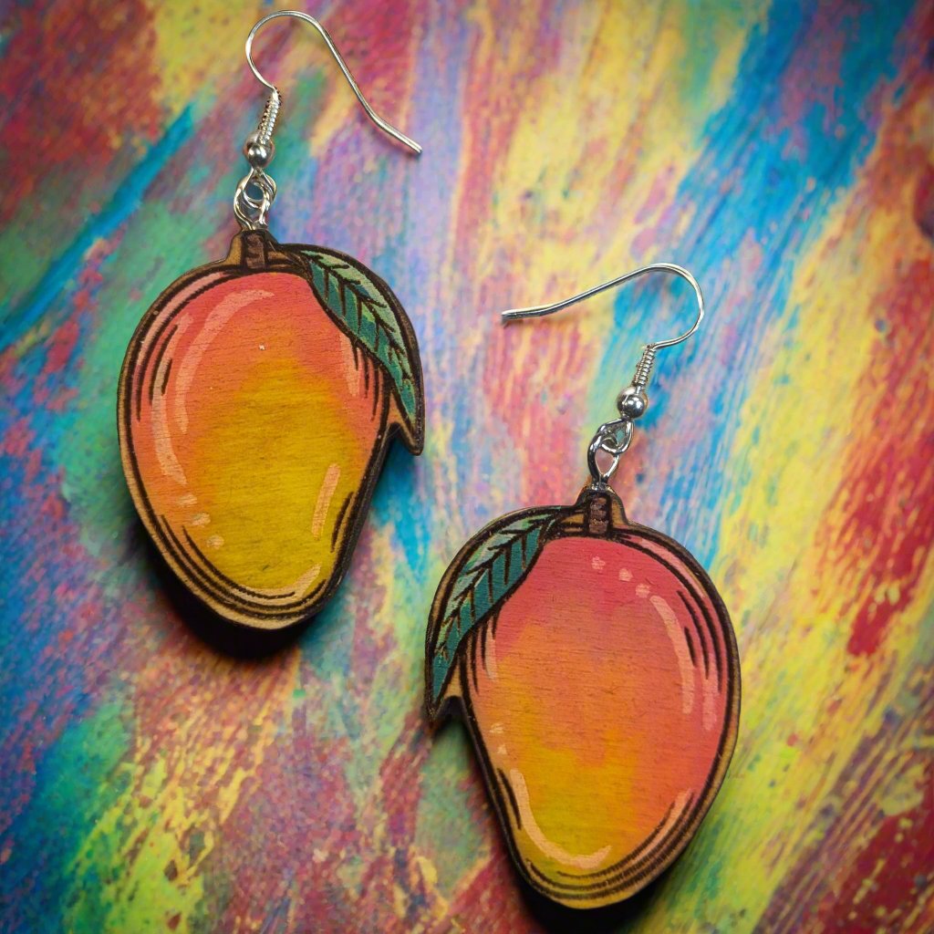 Hand painted Mango Earrings