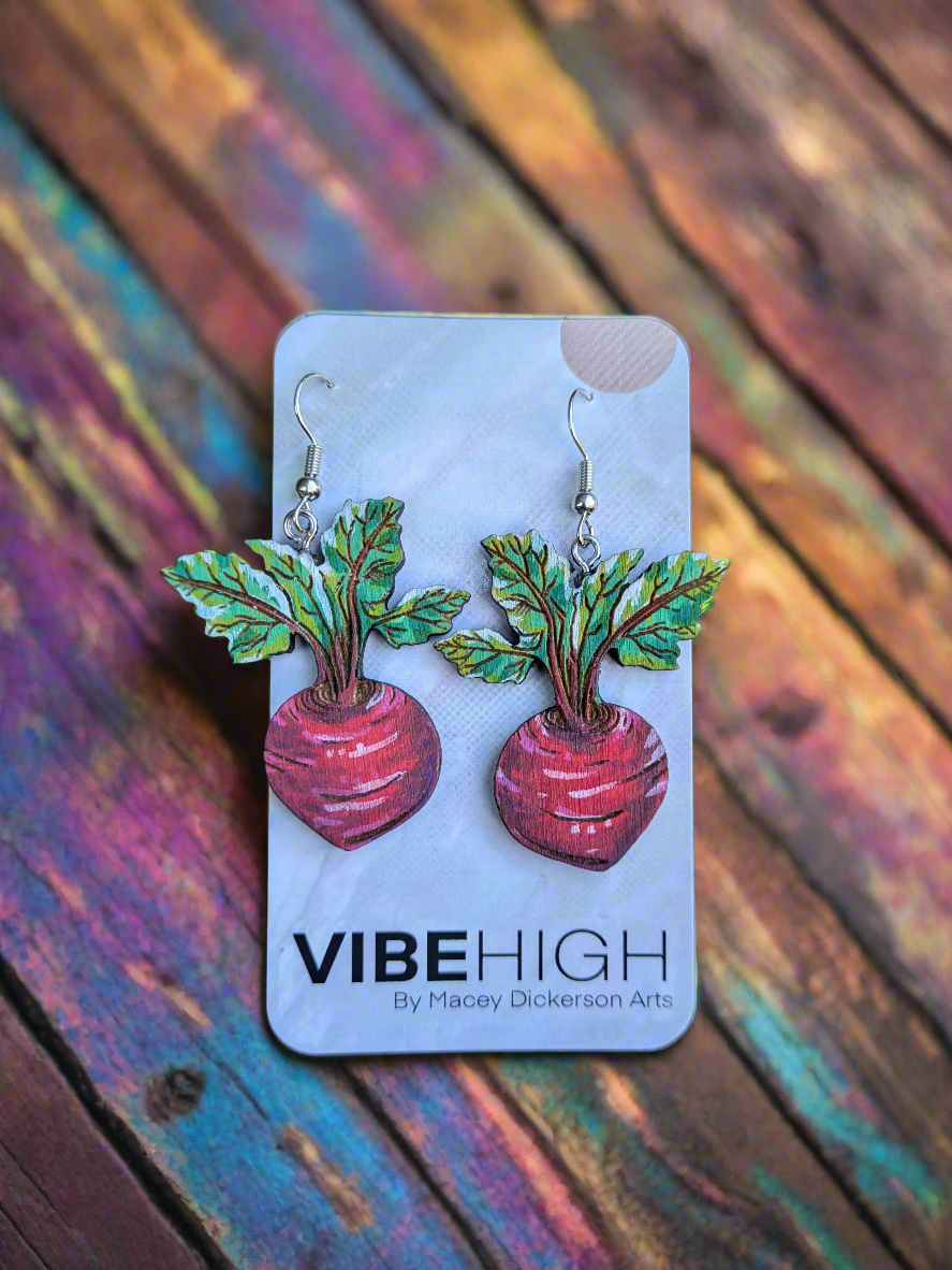 Beet Earrings