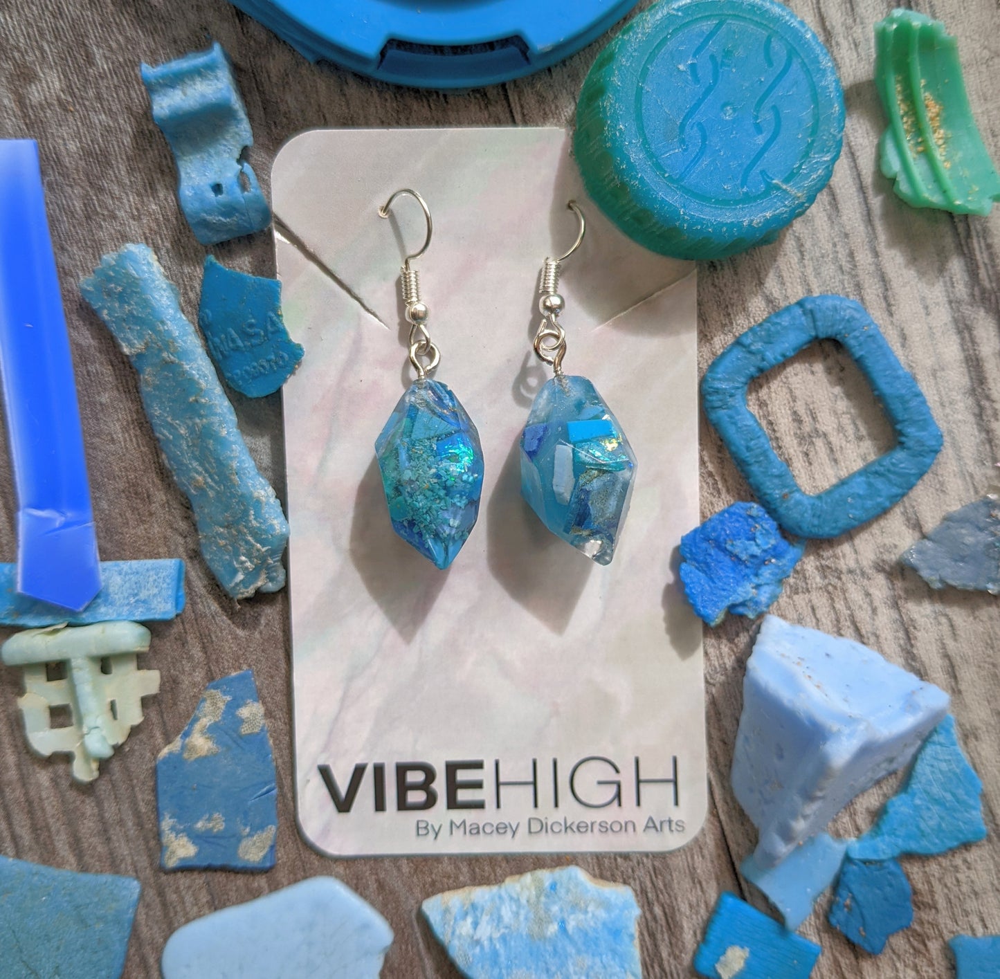 Ocean VibeHigh Crystal Earrings