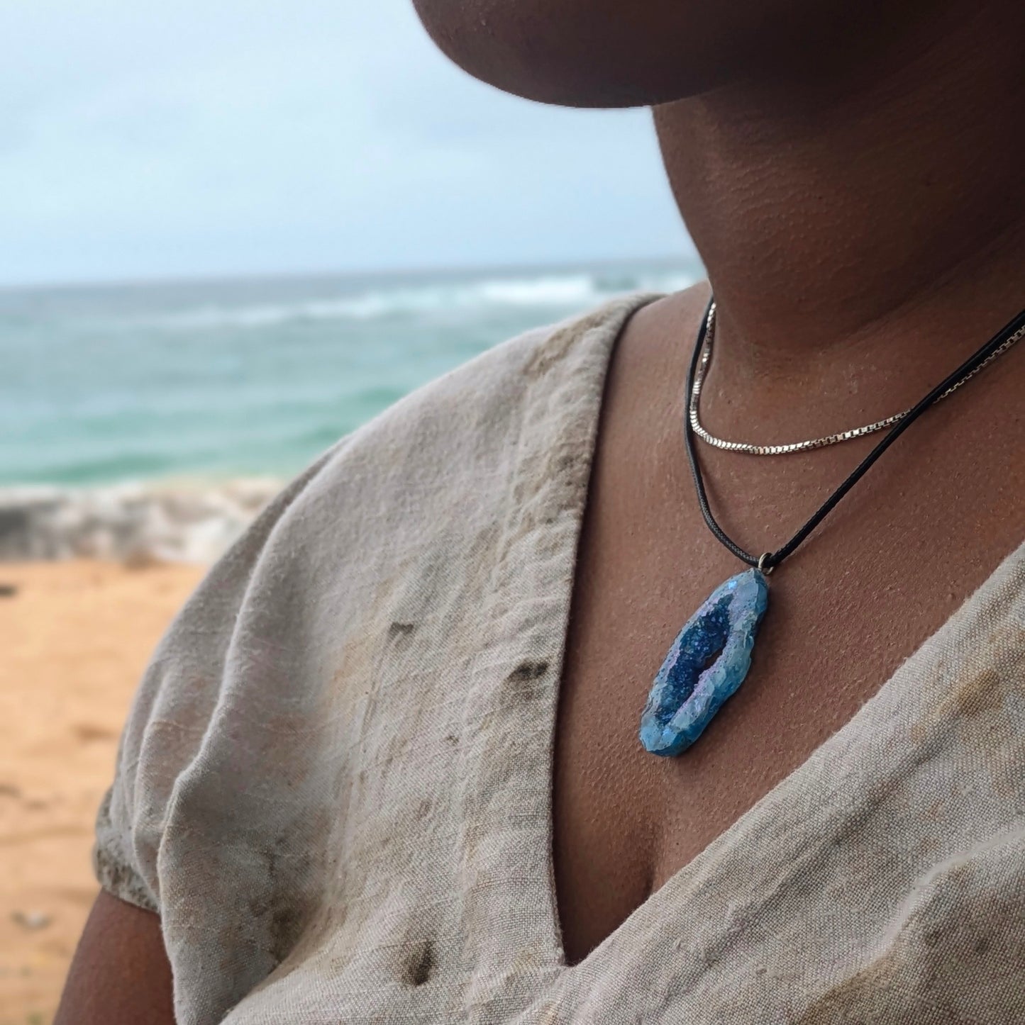 Recycled Ocean Plastic- Geode Crystal