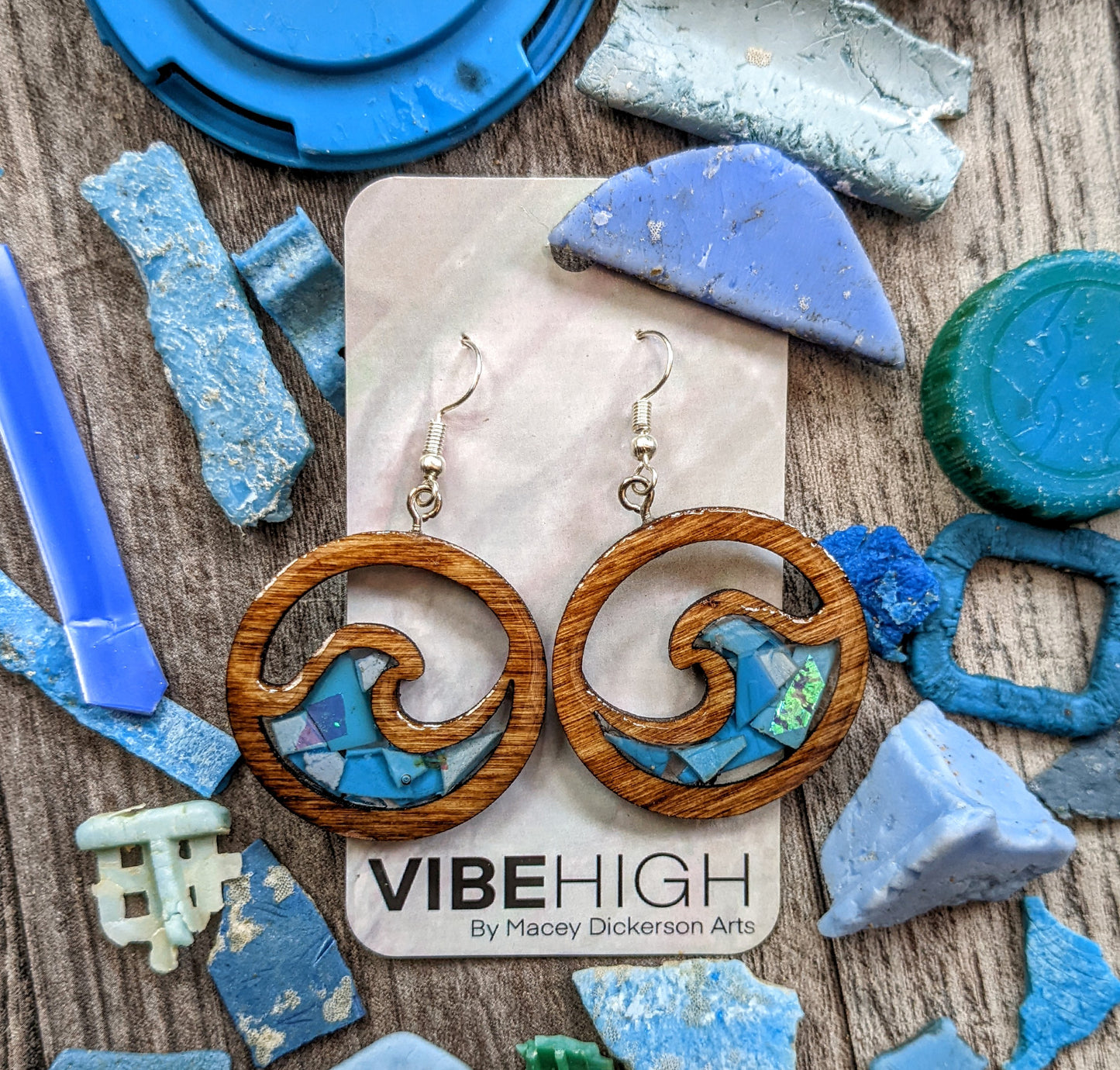 Ocean Wave VibeHigh Hoop Earrings