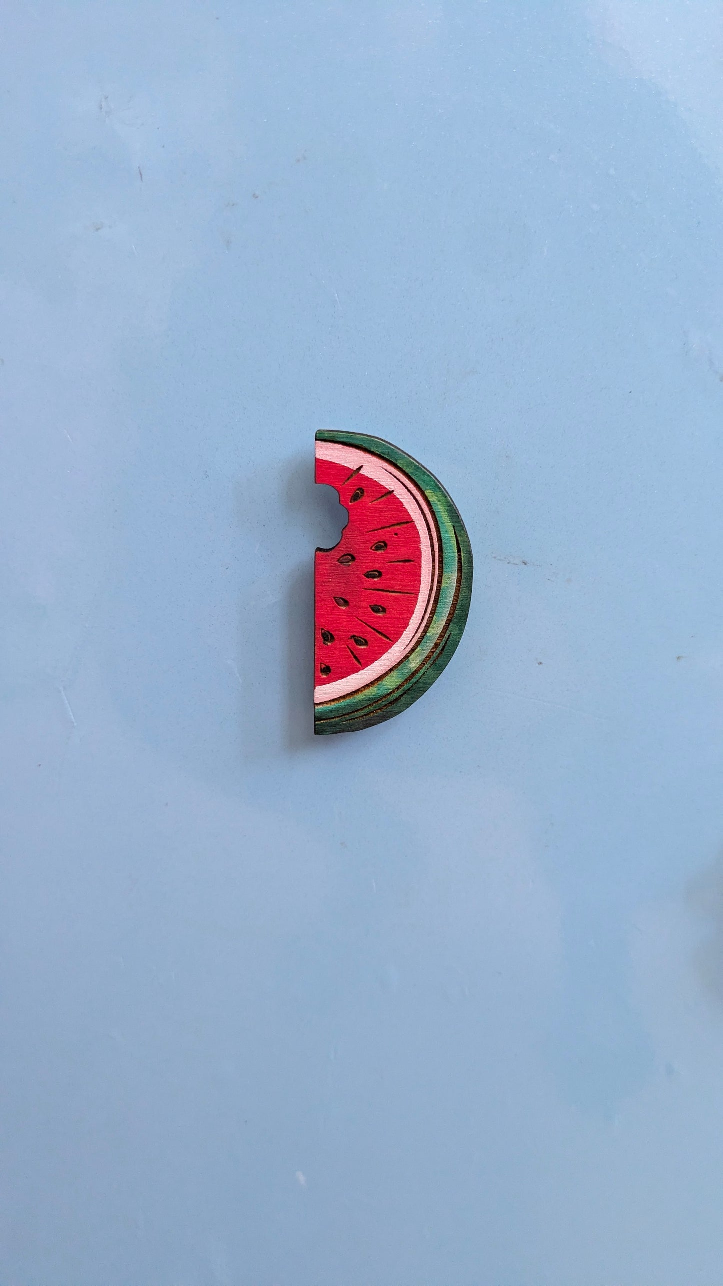 Hand-painted produce magnets