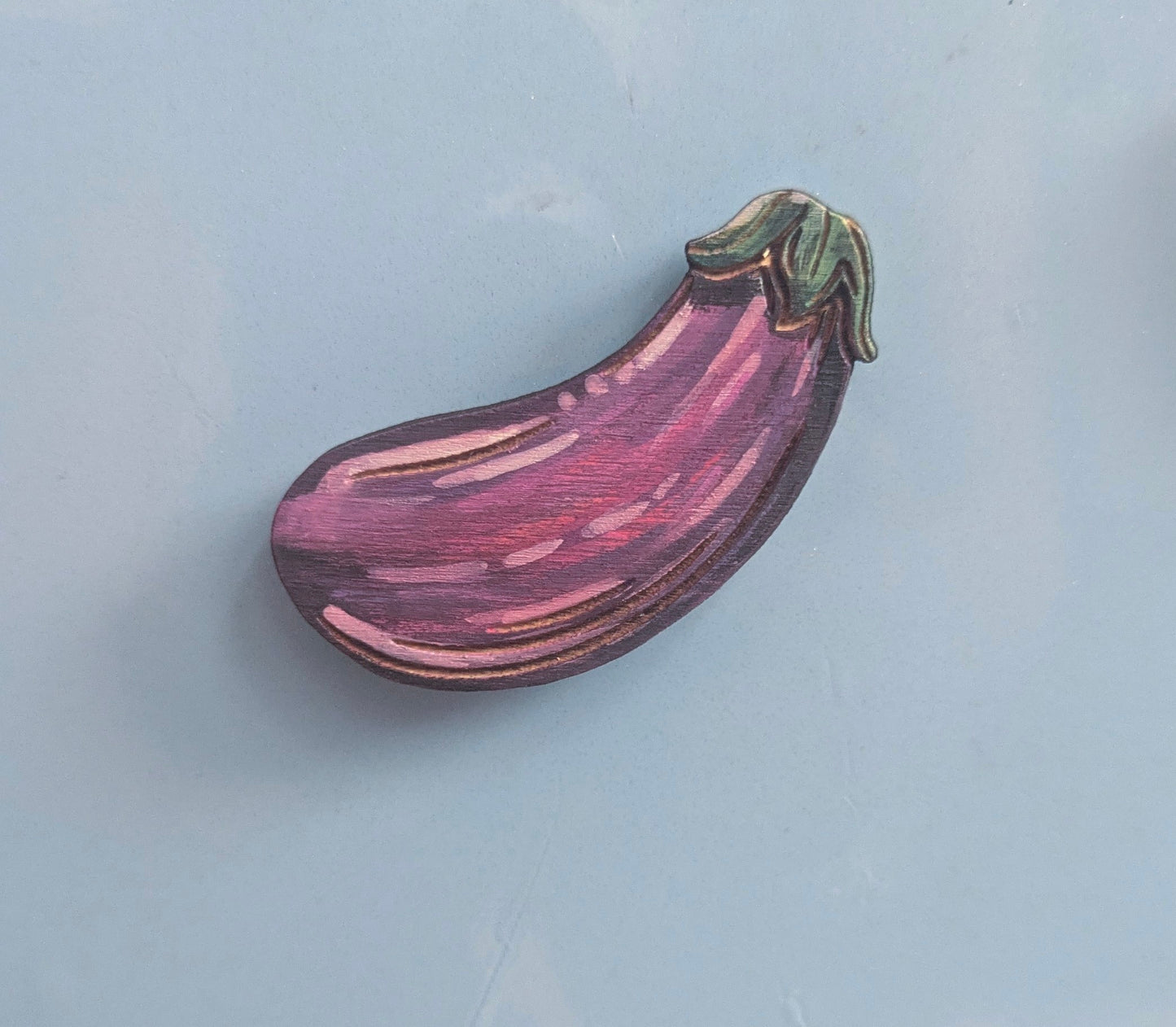 Hand-painted produce magnets