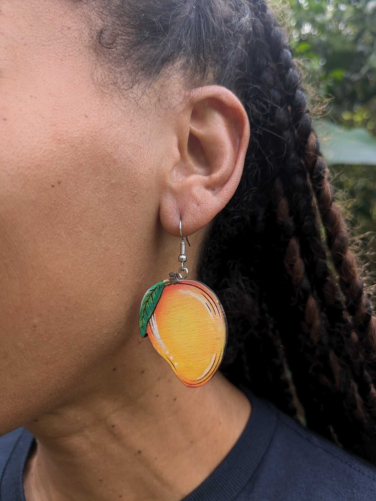 Hand painted Mango Earrings