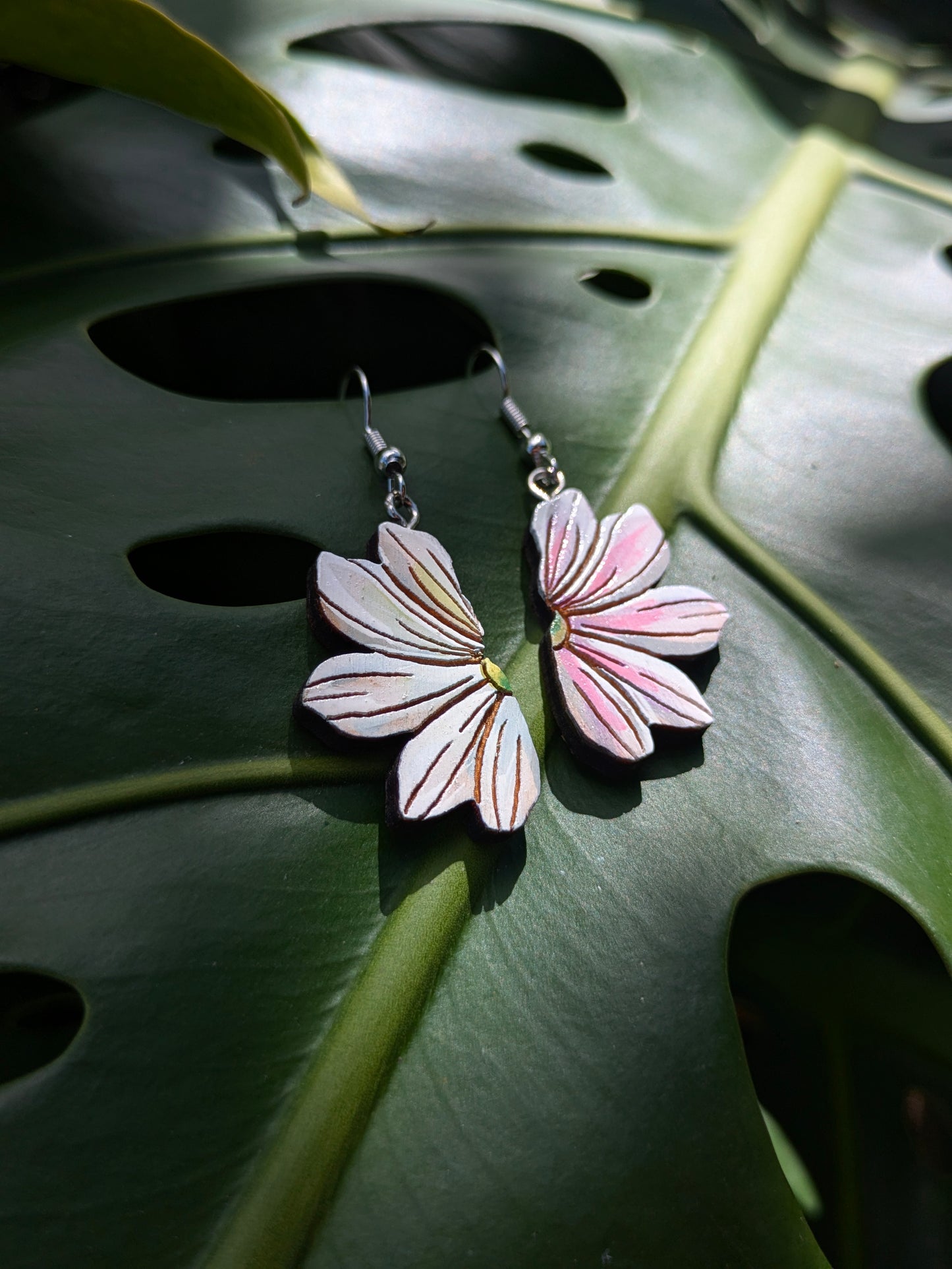 Naupaka Painted Earrings