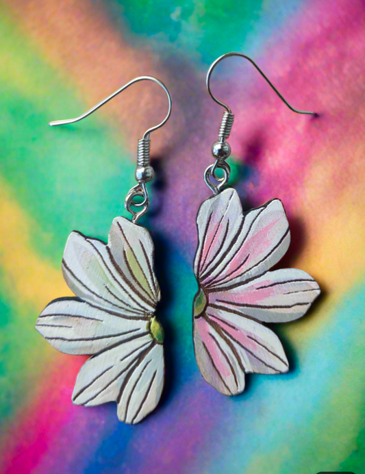 Naupaka Painted Earrings
