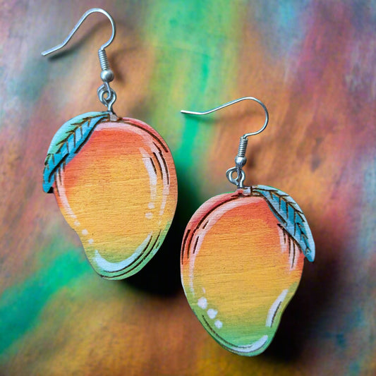 Hand painted Mango Earrings