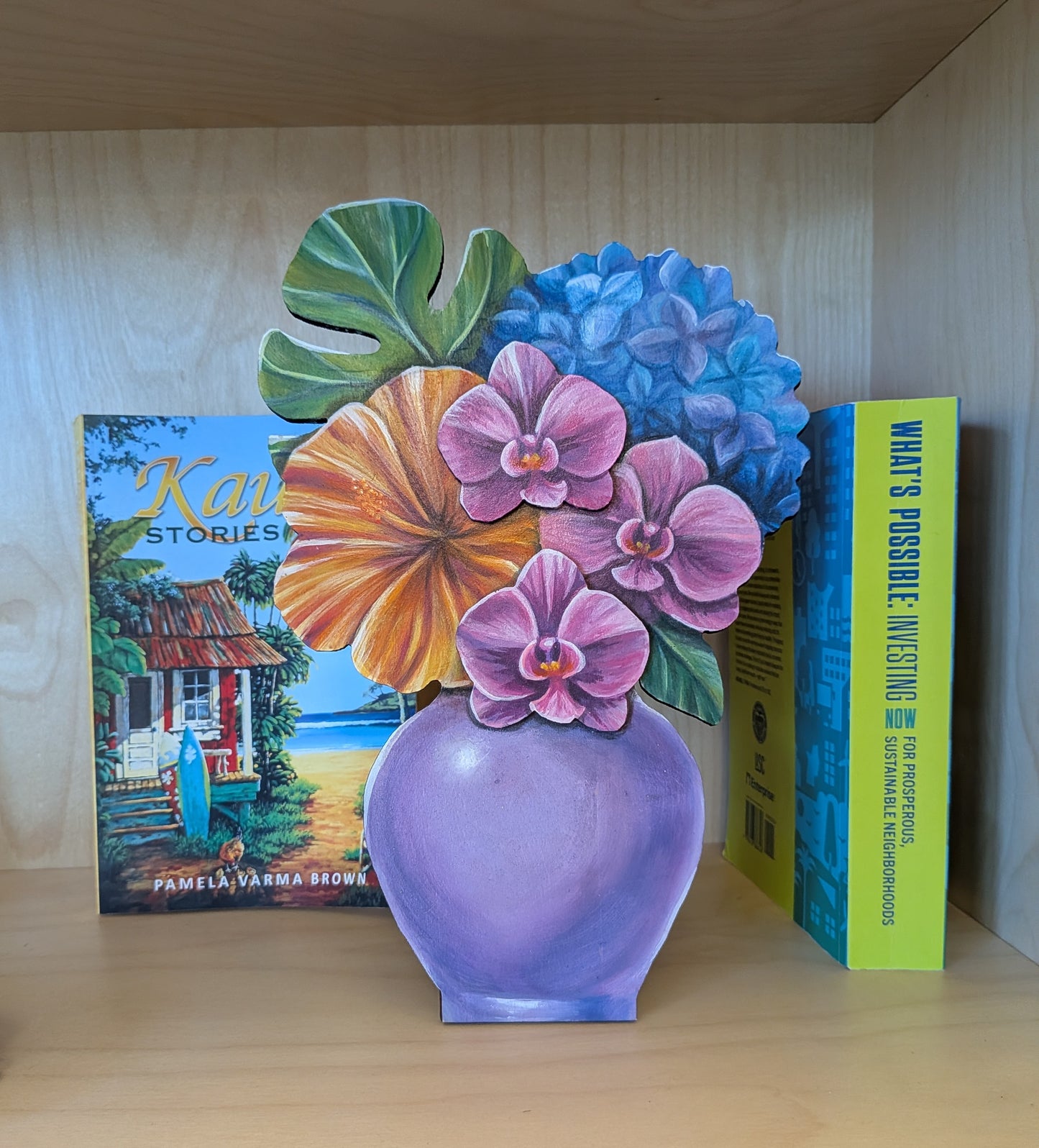 Painted Bouquet Free Standing Sculpture