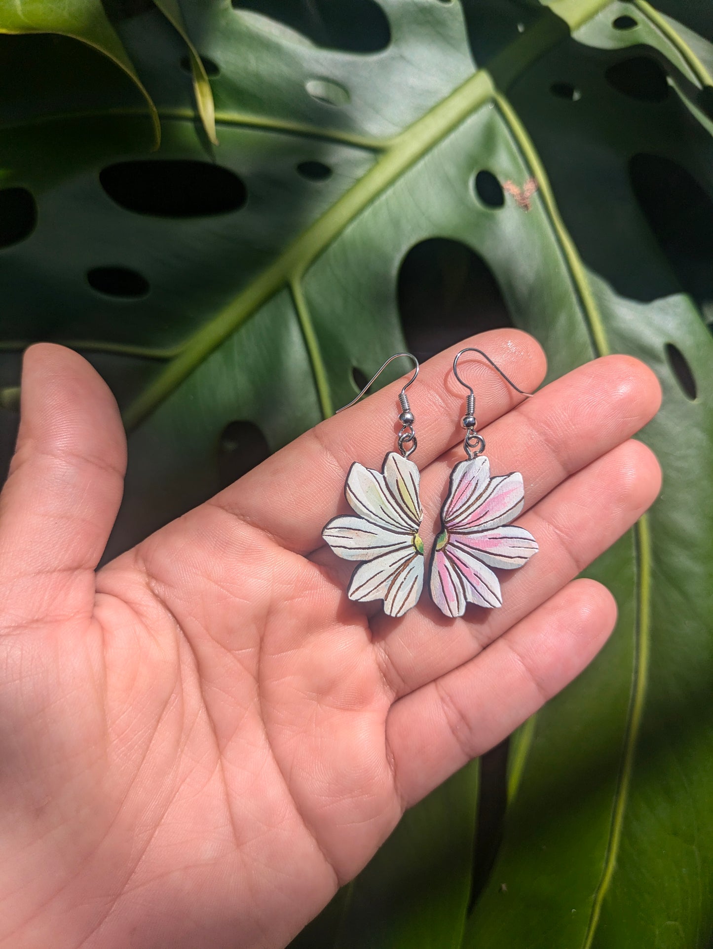Naupaka Painted Earrings